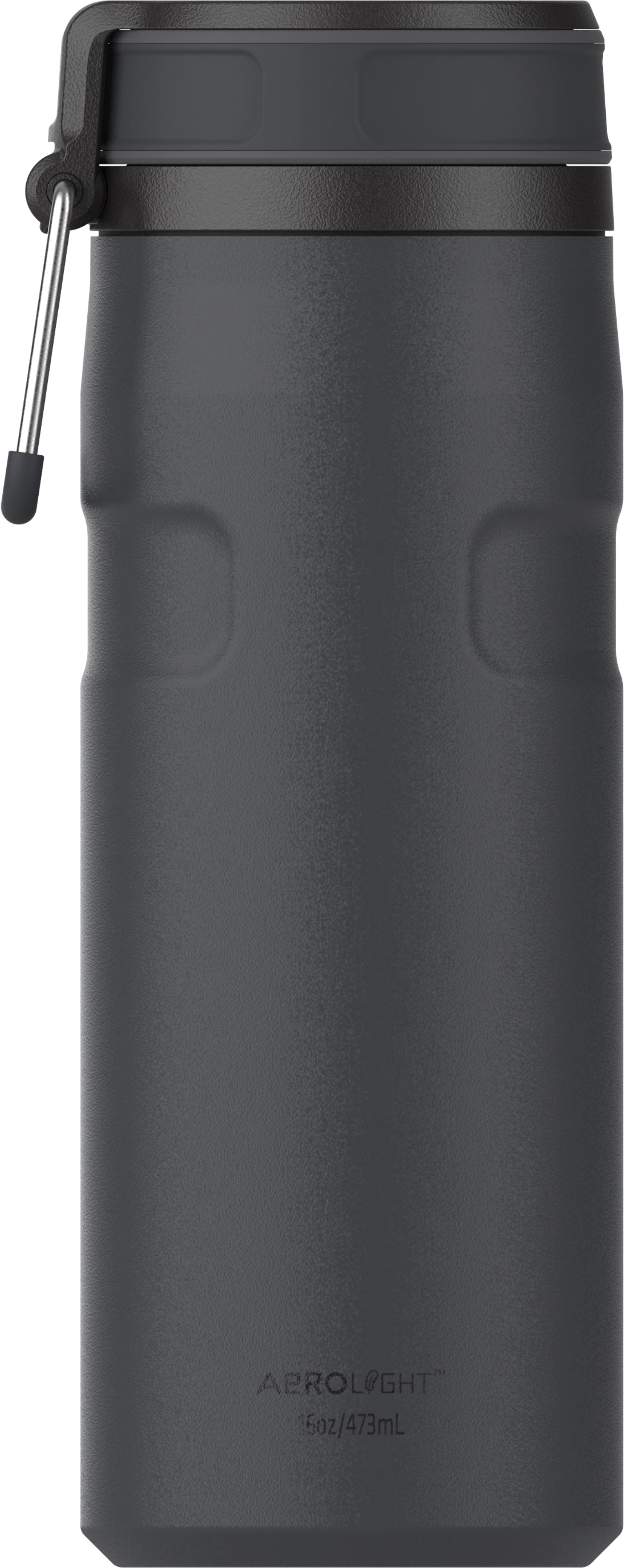 Moderne Stanley IceFlow Twist Flip Flasche in elegantem Schwarz (0.47l) – perfekt für aktive Lebensstile, mit innovativem Flip-Deckel und isolierender Technologie.