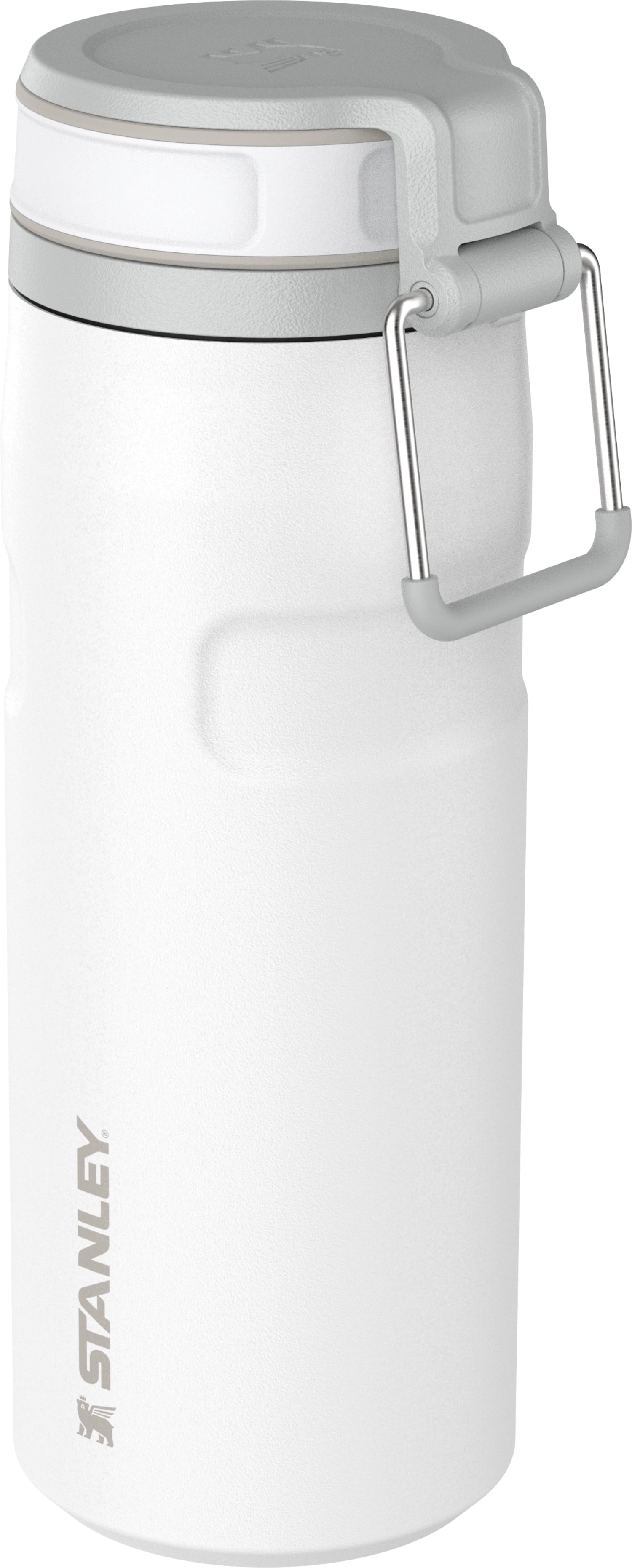 Stylische Stanley IceFlow Twist Flip Flasche in frostigem Design, 0.47l, ideal für unterwegs, Sport und aktive Lebensstile.