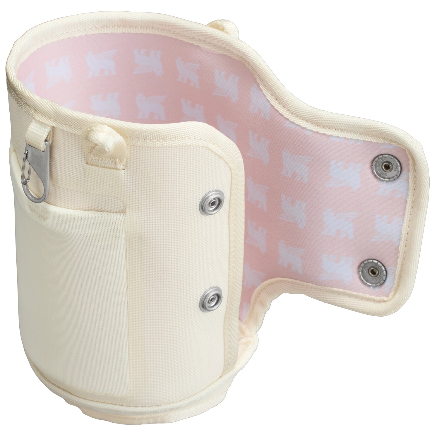 Beige Stanley All-Day Quencher Carry-All 1.18l, elegante und praktische Flasche für Hydration im Alltag, ideal für Sport und Freizeit.