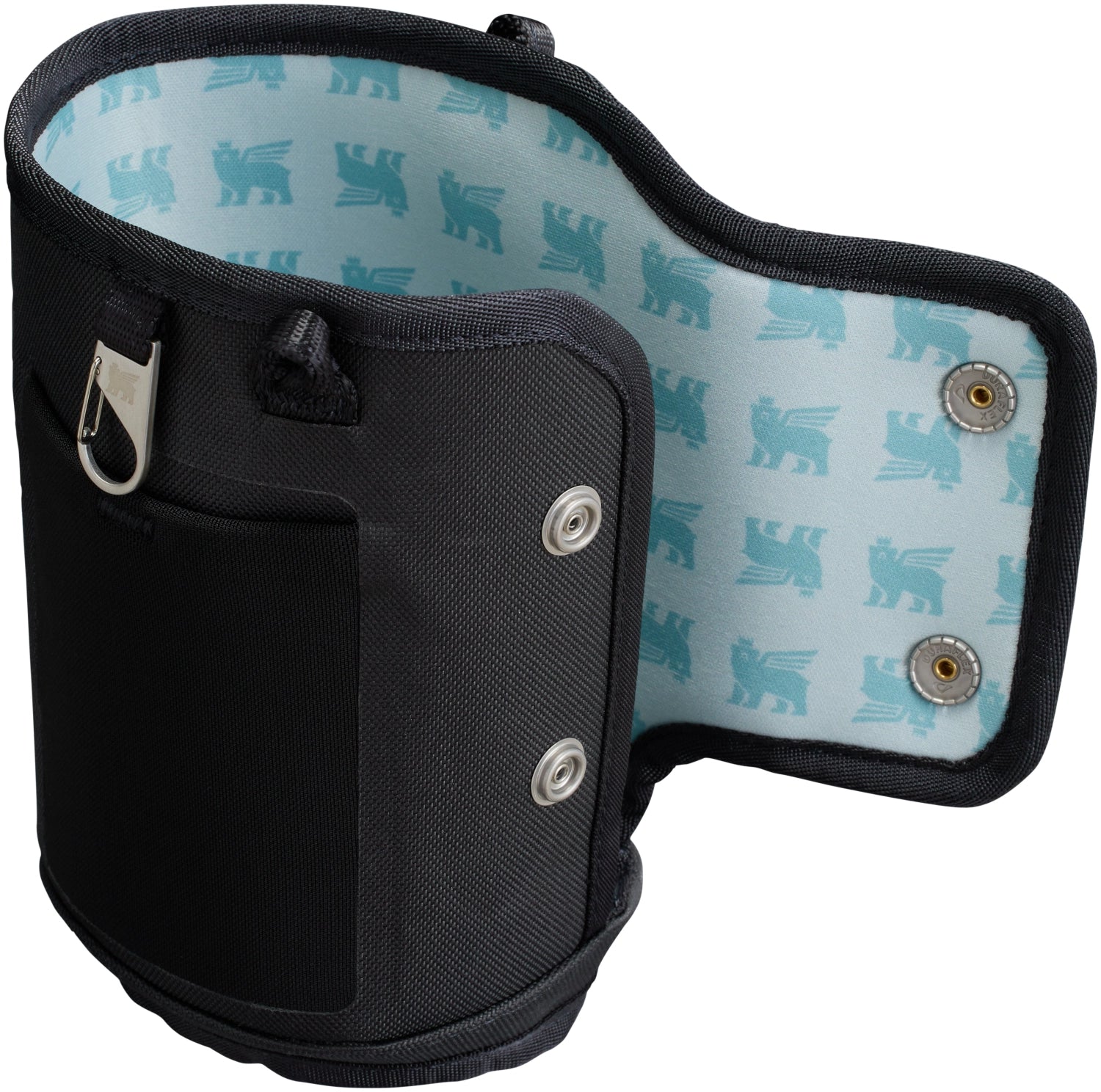 Stylische schwarze Stanley All-Day Quencher Carry-All 0.89l, perfekt für den täglichen Gebrauch, bietet viel Platz und Funktionalität für unterwegs.