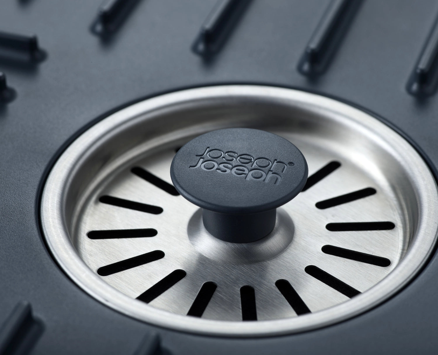 SinkShield Abtropfmatte mit Abfluss S 30x30cm ABS