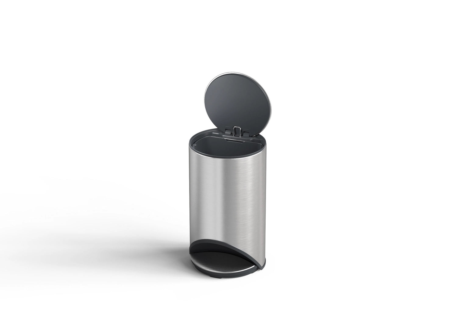 <tc>Arc</tc> P<tc>eda</tc>bin with inner pocket H45cm D26cm 10l stainless steel