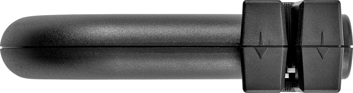 TWINSHARP Messerschärfer in elegantem Schwarz, 170 mm lang, perfekt für das schnelle und einfache Schärfen von Küchenmessern.