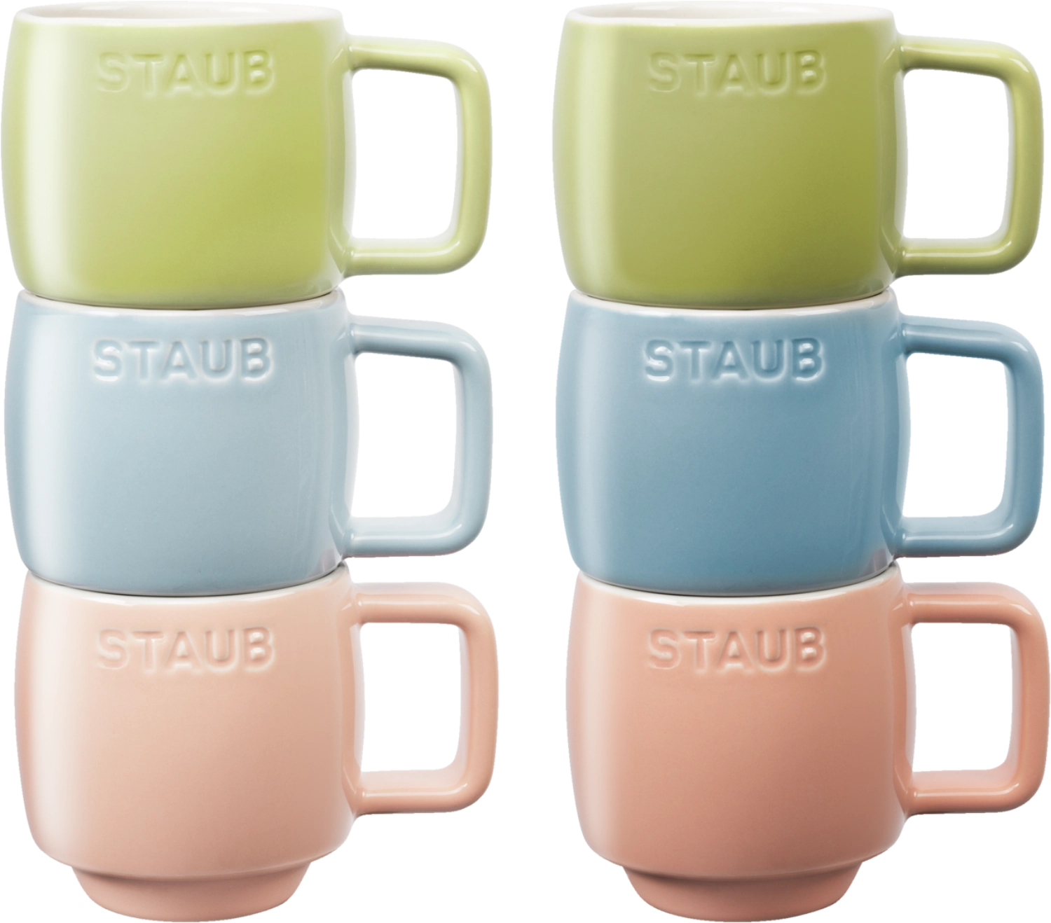 Stilvolles 6-teiliges XS Tassenset von Staub, 100ml, ideal für kleine Portionen von Kaffee oder Tee, vereint Ästhetik und praktische Nutzung.
