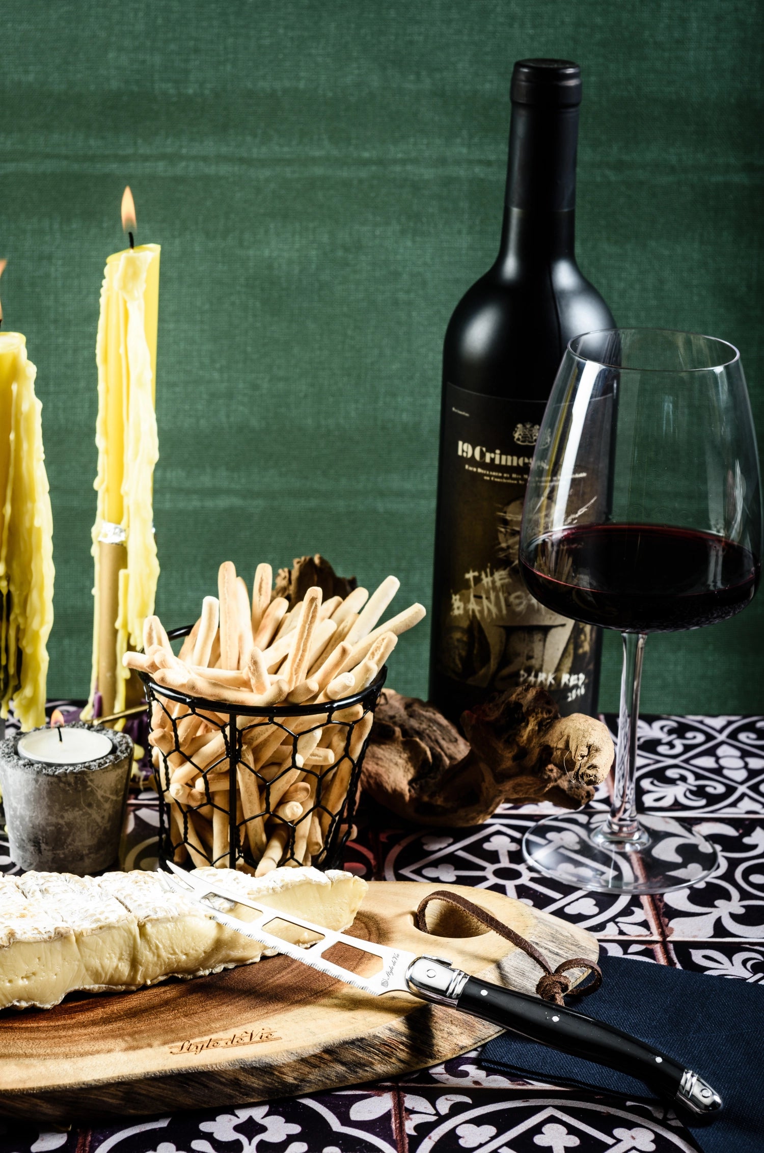 Laguiole Premium Line cheese knife black