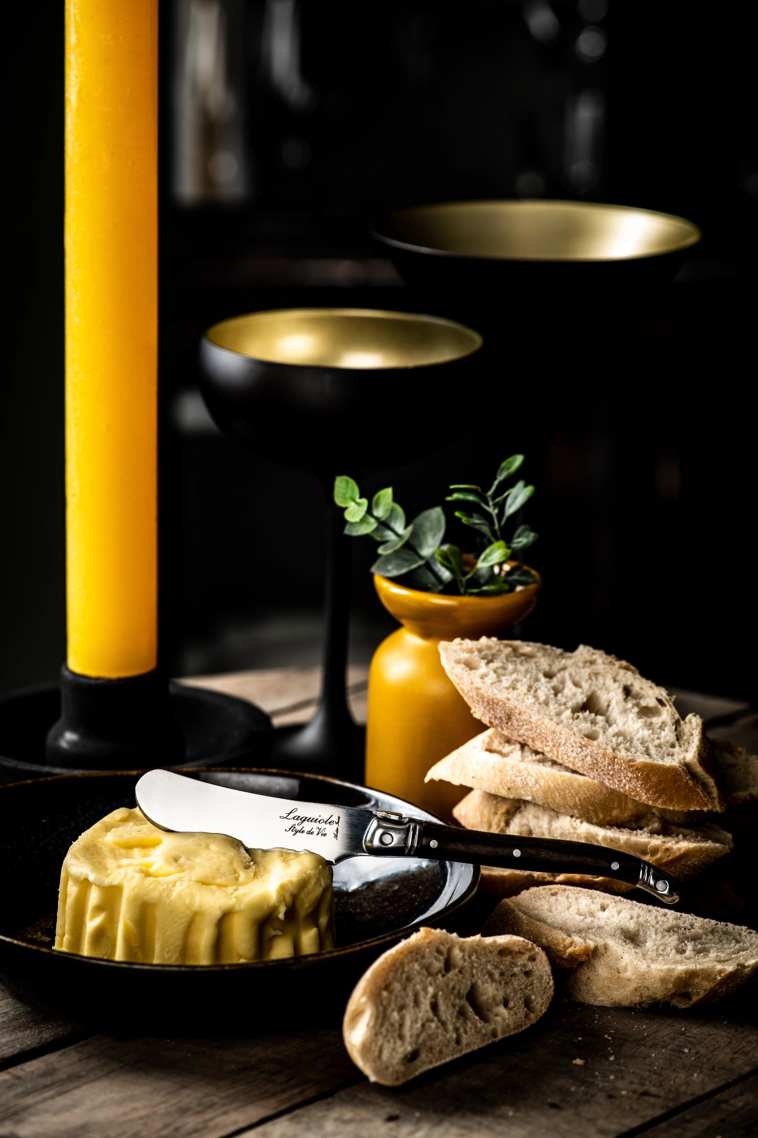 Laguiole Premium Line Buttermesser dark wood