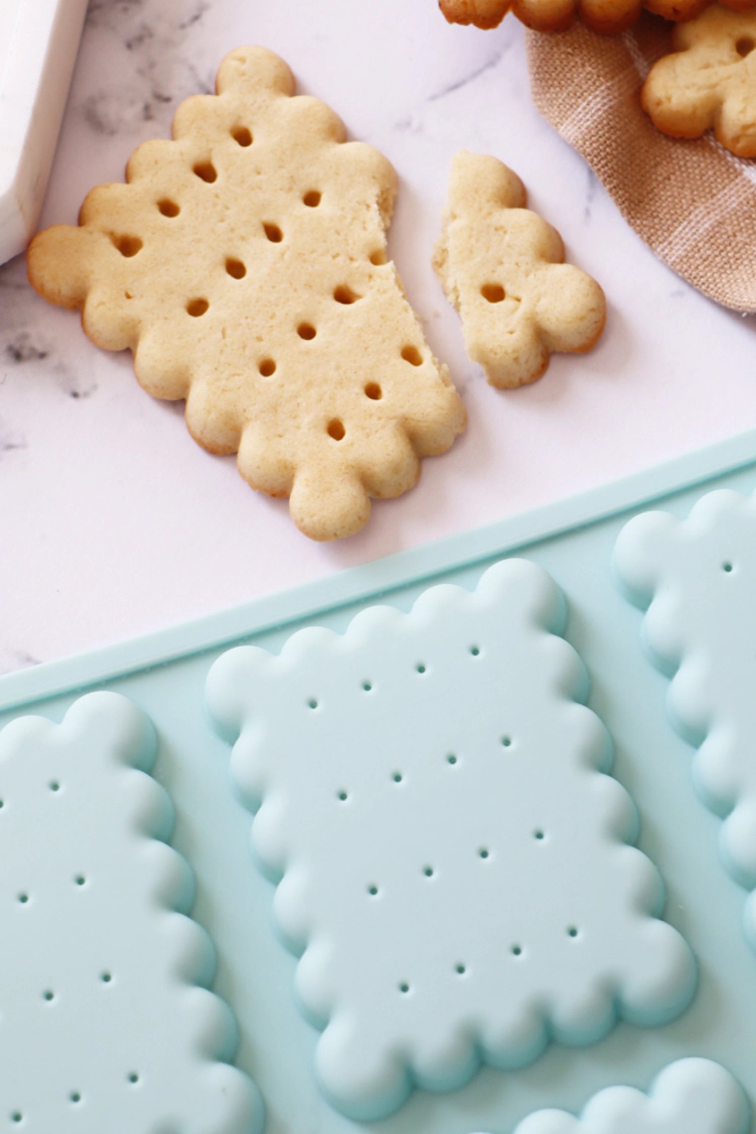 Silikon Backform für 8 Petit beurre Biskuits von Scrap Cooking, ideal für kreative Backprojekte und leckere Kekse.