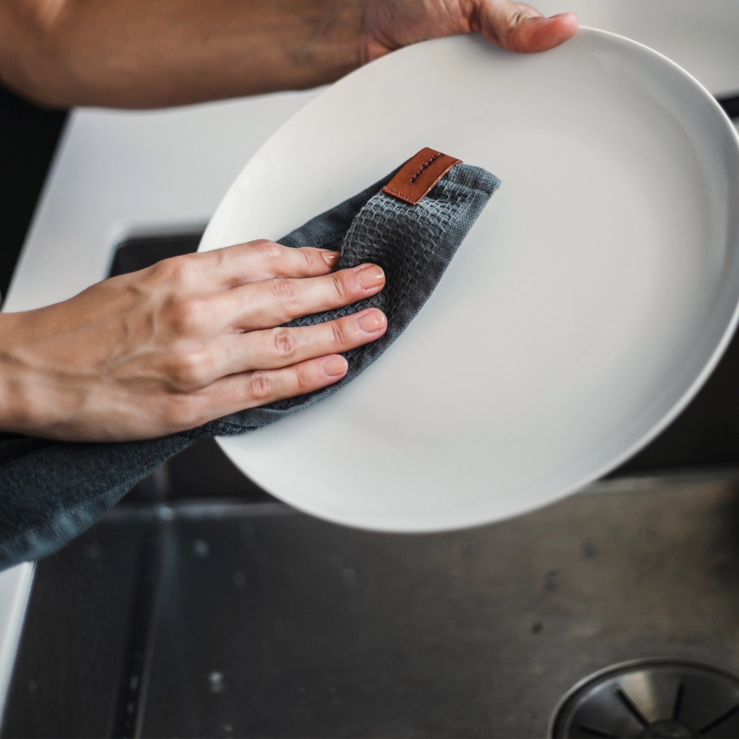 Küchentuch Oslo Grey, dunkelgrau 40x60cm