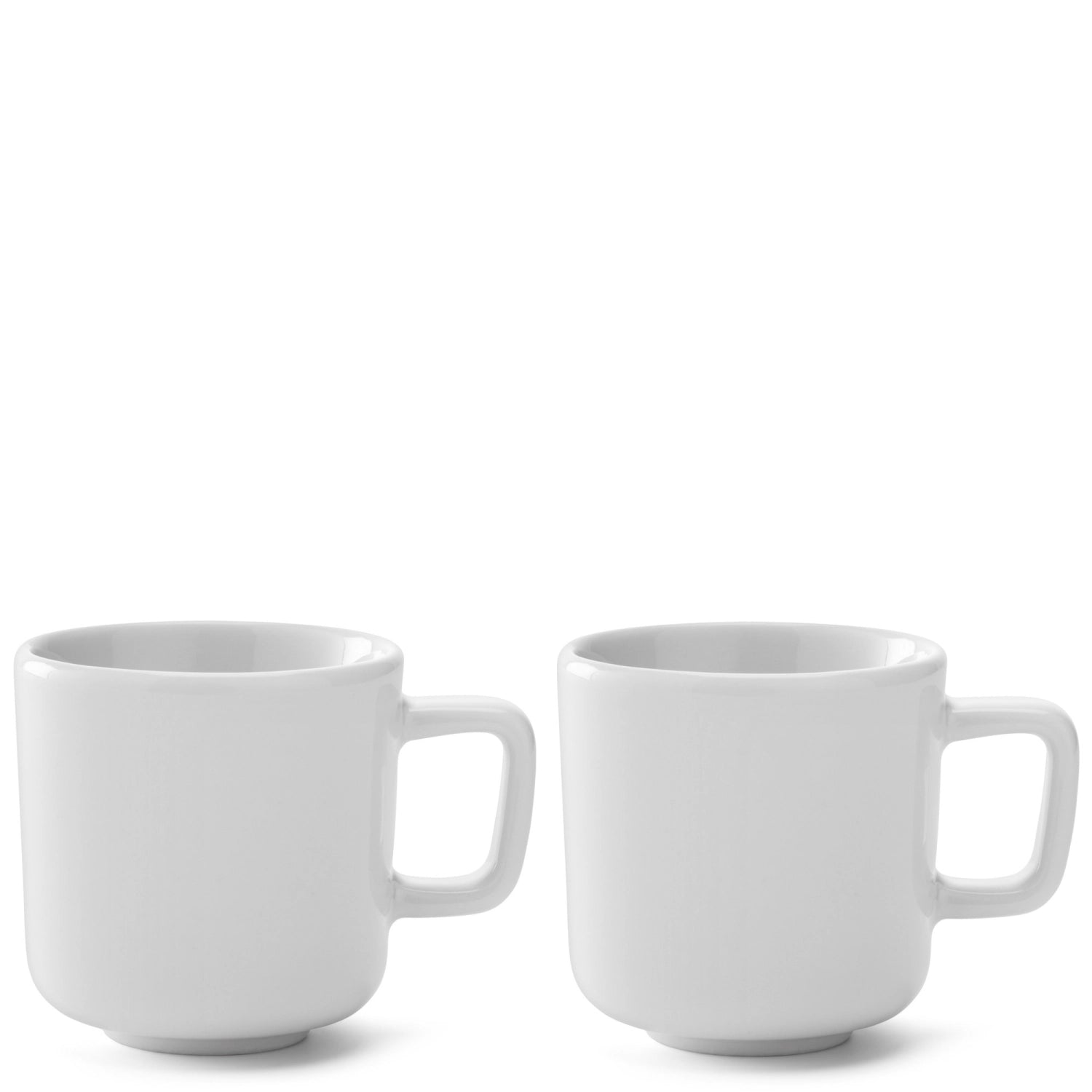 Elegantes 2er Set weiße Espressotassen (75ml) von LSA, perfekt für genussvolle Espresso-Momente und geschmackvolle Tischdekoration.