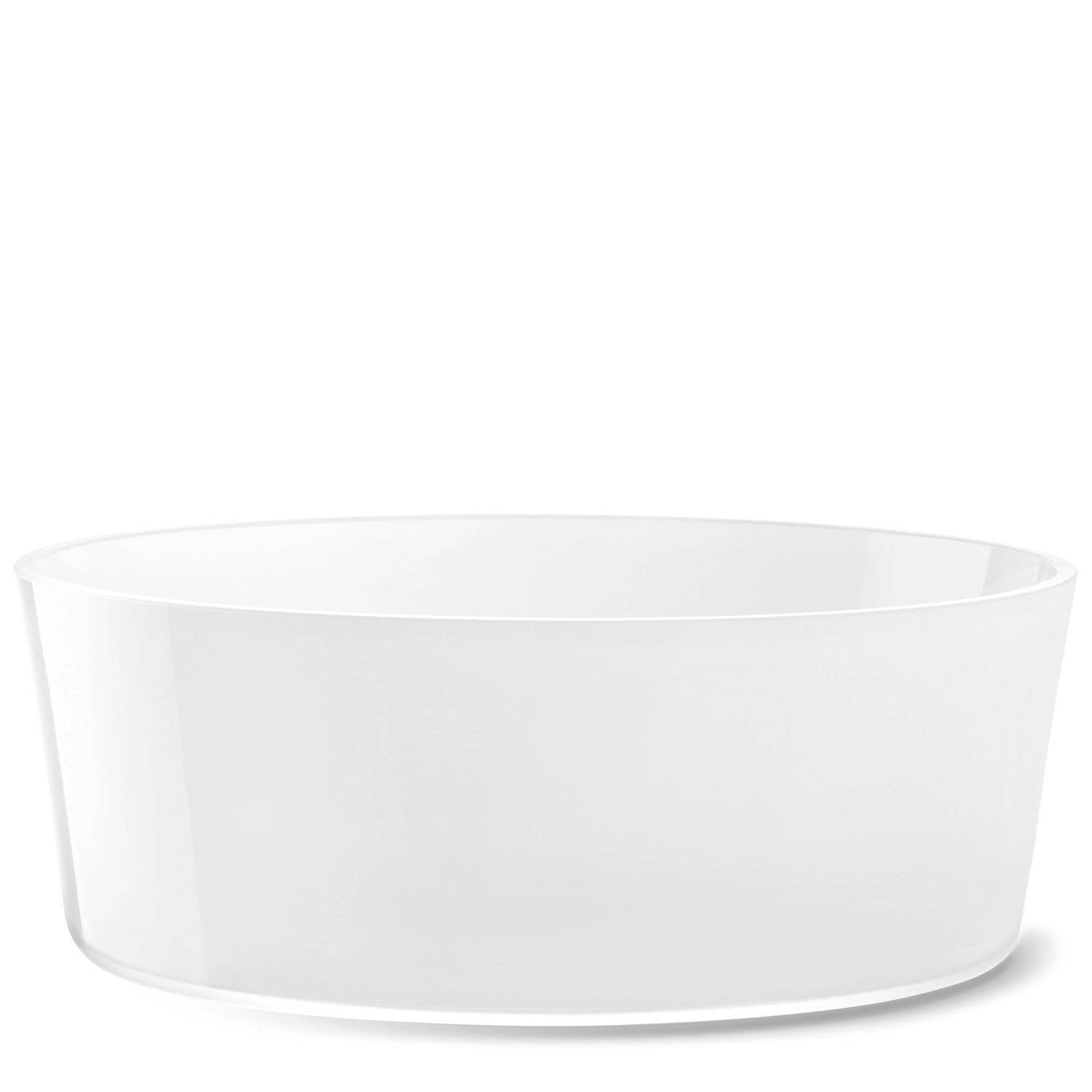 Bol collectif D30cm H10cm verre blanc