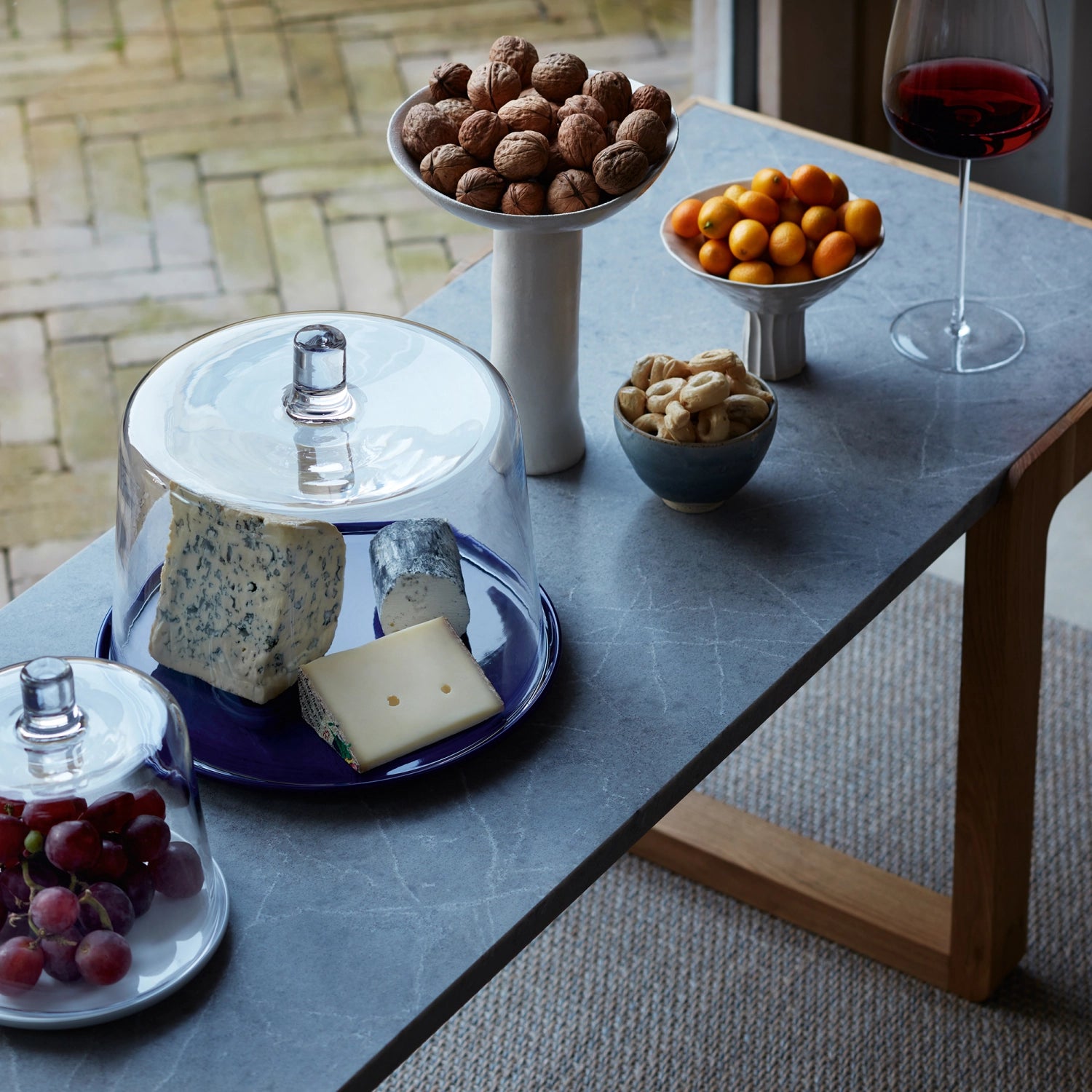 Collective bell D24cm H21cm transparent glass