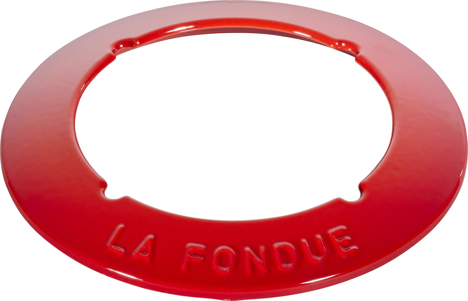 Rundes Fondue Set in strahlendem Kirsch-Rot, 16 cm, mit praktischen Griffen. Perfekt für gesellige Abende und kulinarische Erlebnisse.