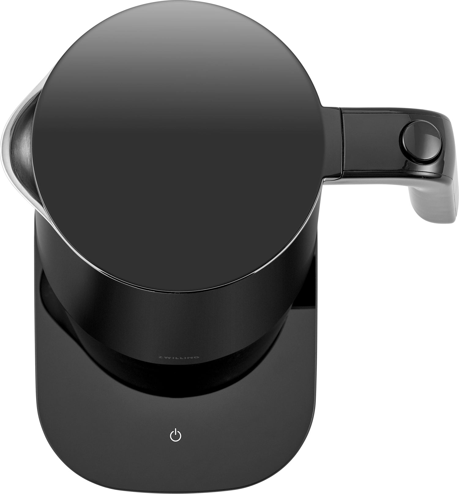 Eleganter schwarzer Wasserkocher PRO von Zwilling mit 1 Liter Fassungsvermögen, perfekt für stilvolles Kochen und effizientes Erhitzen.