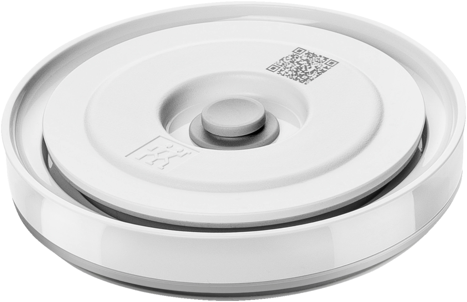 Praktischer Vakuumdeckel in Weiß für 12 cm Fresh & Save Schalen, aus robustem ABS, ideal für die frische und sichere Lagerung von Lebensmitteln.