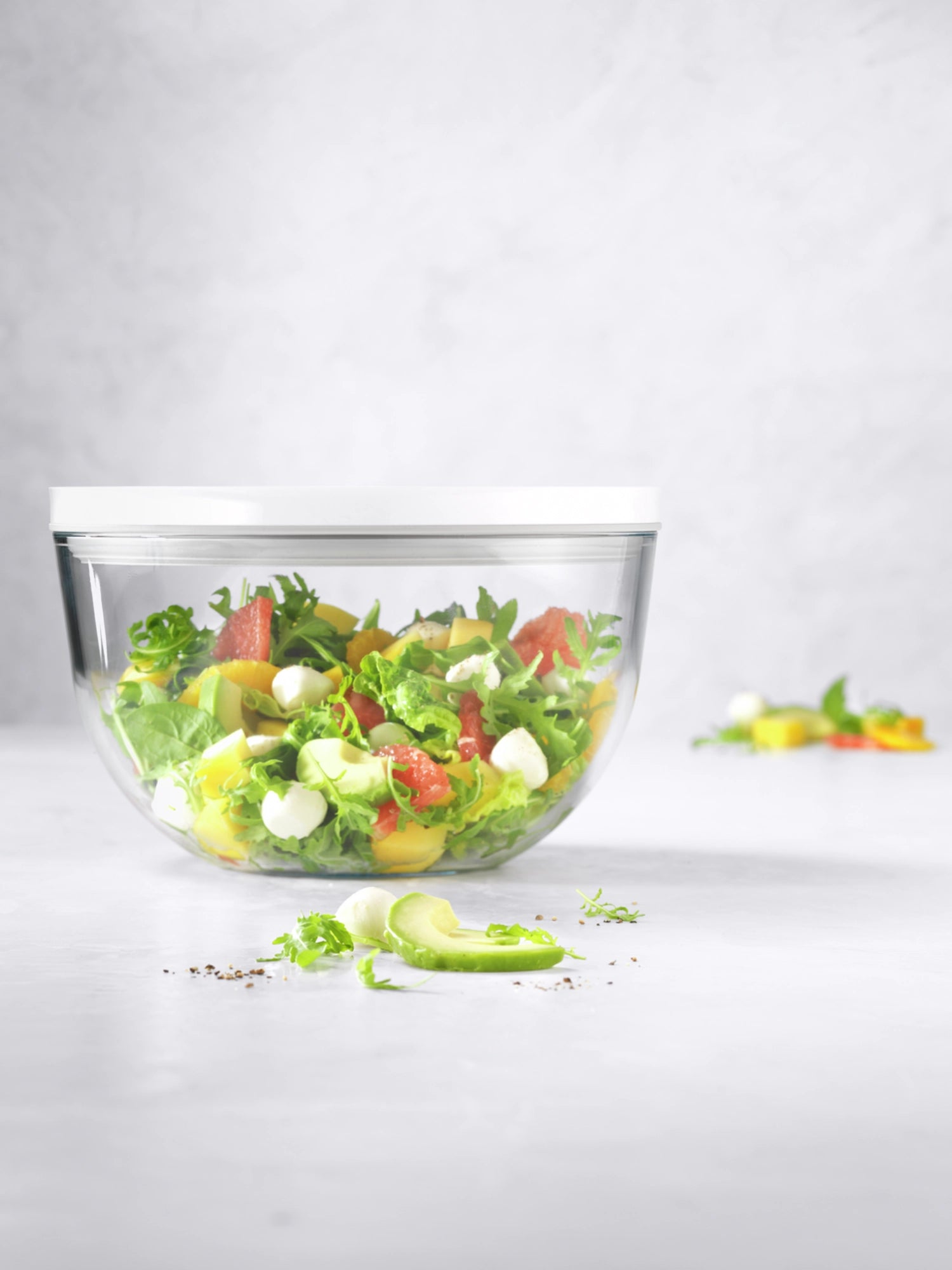Vakuumschüssel L aus Glas von Zwilling, ideal für frische Lebensmittelaufbewahrung, mit praktischem Vakuumverschluss für längere Haltbarkeit.