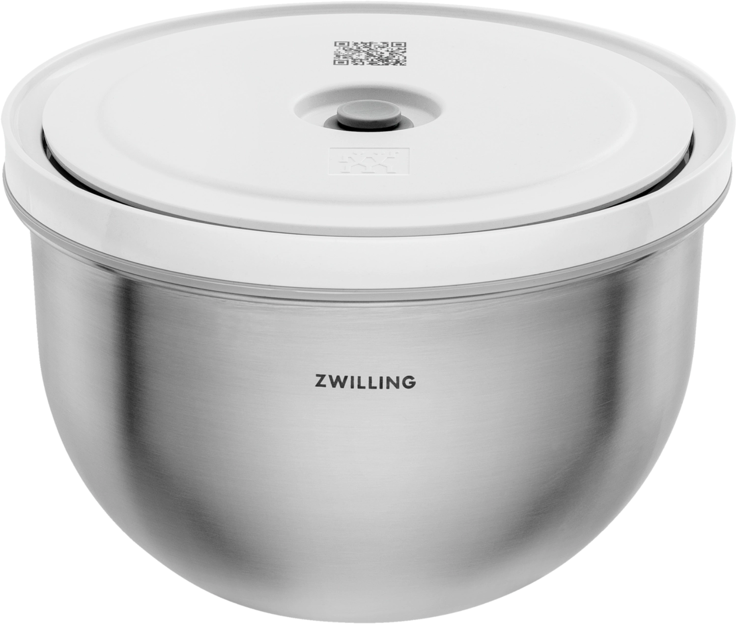 Vakuum Starter Set mit 9 Edelstahlbehältern von Zwilling, perfekt für die Aufbewahrung und Frischhaltung von Lebensmitteln.