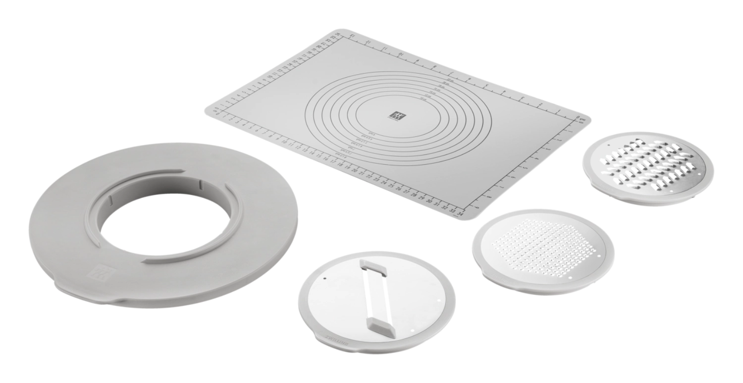 Praktisches 5-teiliges Fresh & Save Bowls Zubehör Set von Zwilling, ideal zum Vakuumieren und Frischhalten von Lebensmitteln.
