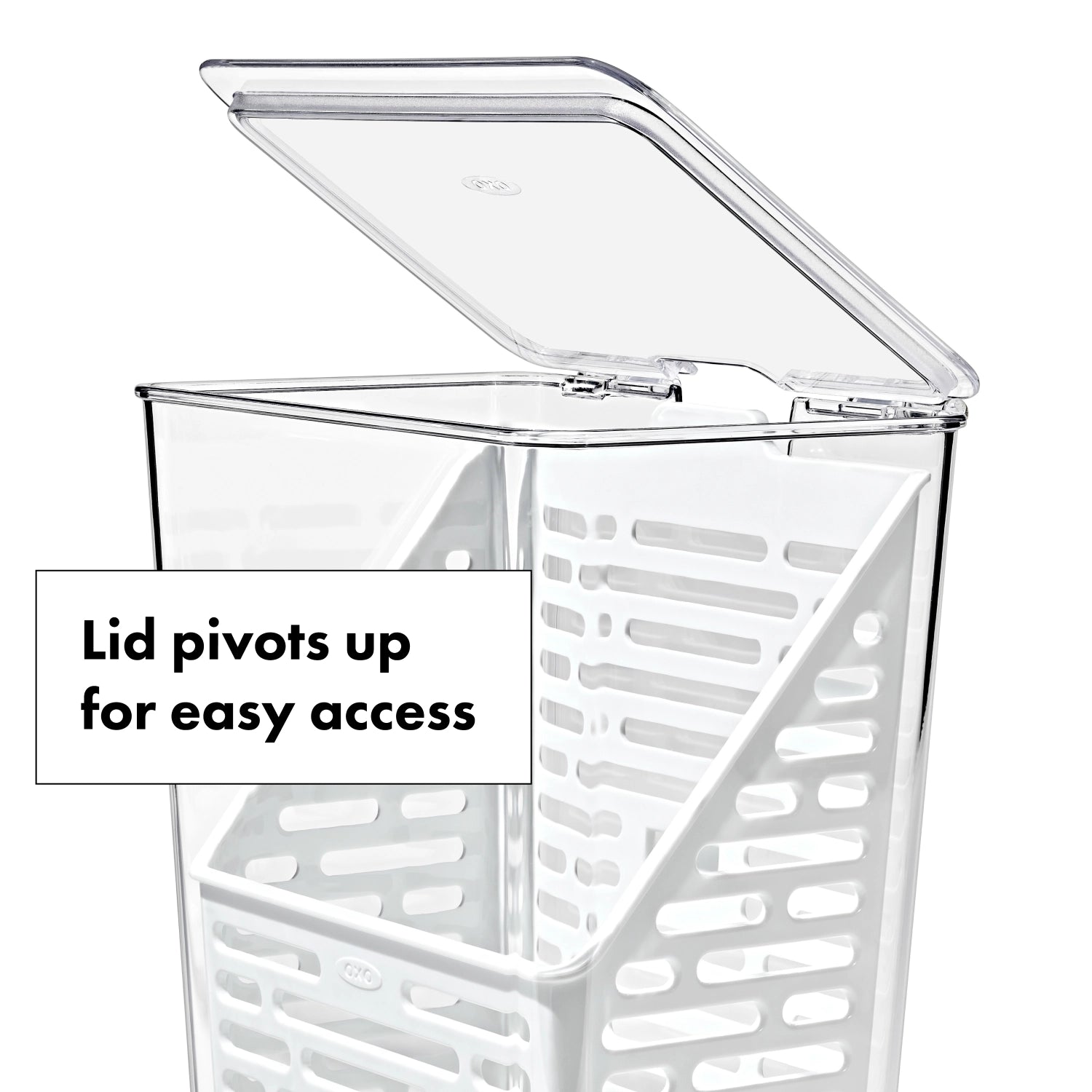 OXO Good Grips Frischhaltebox für Kräuter, 15.24x11.4x28.7cm, ideal zur Aufbewahrung und Frischhaltung von frischen Kräutern.
