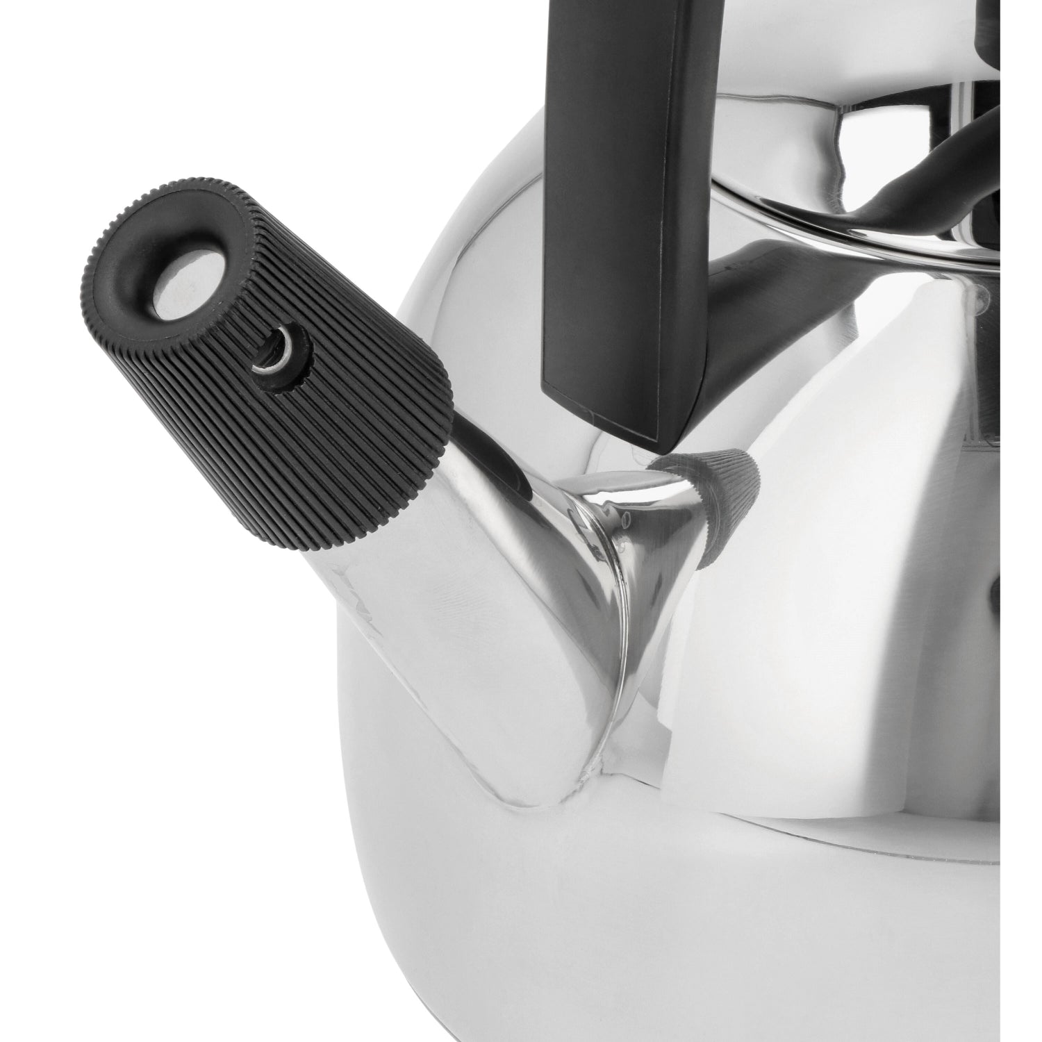 Eleganter 3-Flötenkessel von Demeyere, 1.6l, aus robustem Edelstahl, ideal für Teeliebhaber, die Wert auf Qualität und Ästhetik legen.