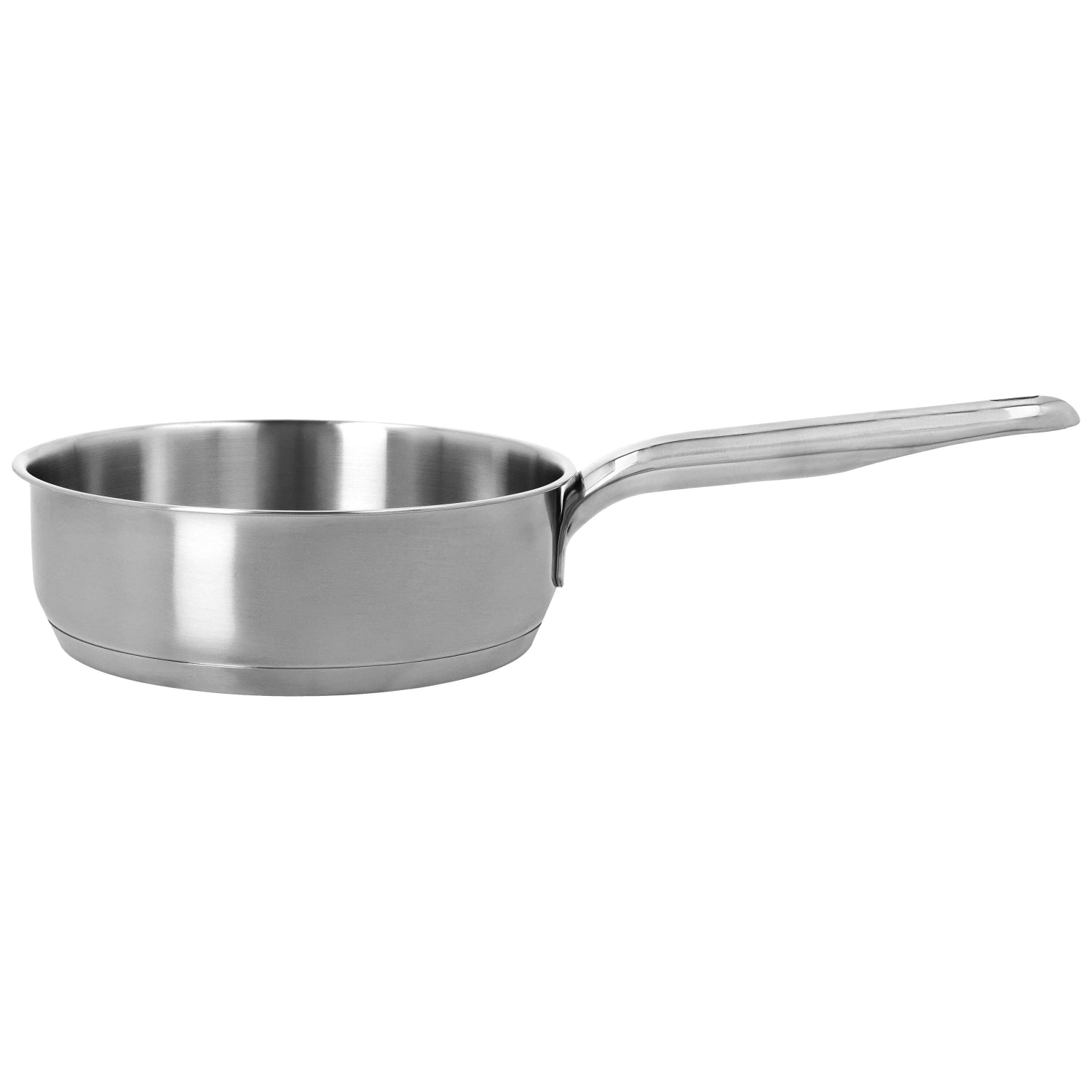 Elegante Demeyere Gourmetpfanne mit transparentem Glasdeckel, ideal für vielseitige Kochmethoden und ansprechende Präsentation.