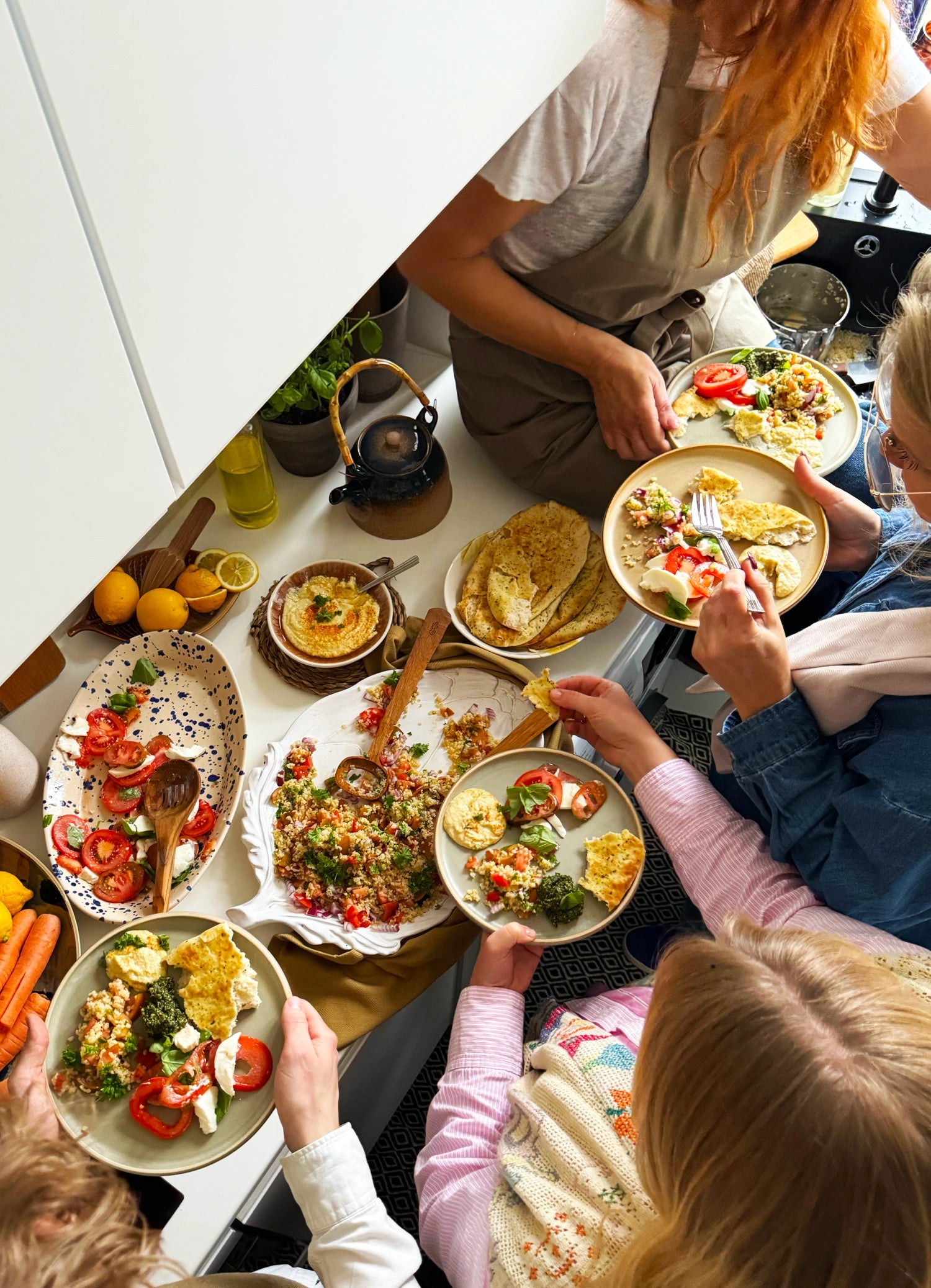 Creative Kochschürze 100x74cm clay Biobaumwolle