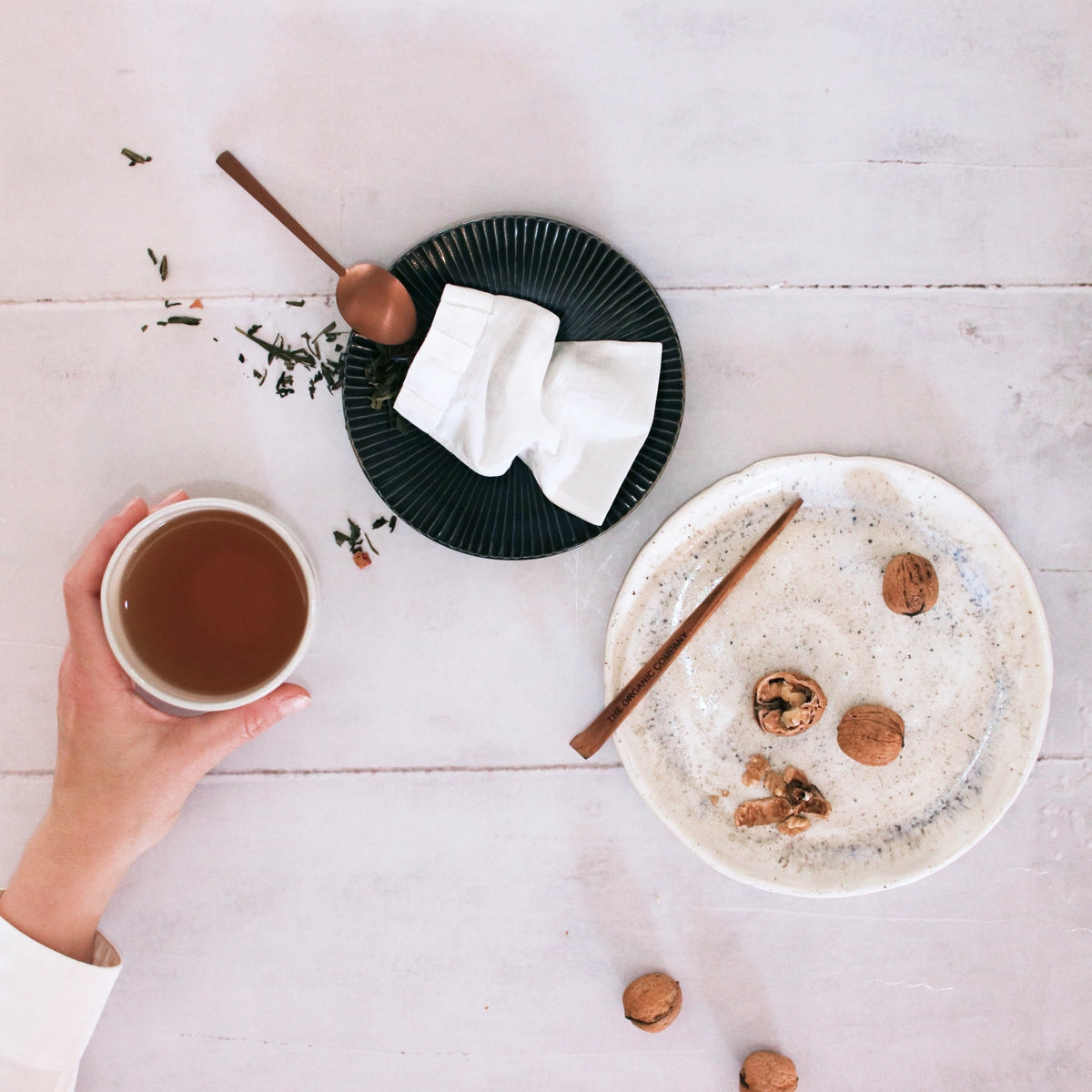 2er Set Teebeutel ungefärbt Biobaumwolle in Beige präsentiert im Onlineshop von KAQTU Design AG. Küchenhelfer ist von The Organic Company