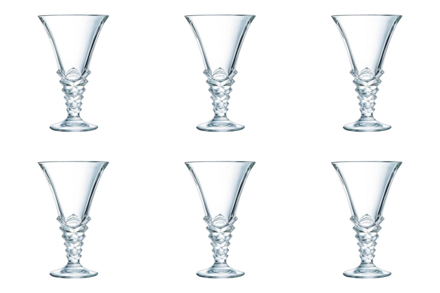 Set de 6 tasses à Sundae Palmier 0,37lt