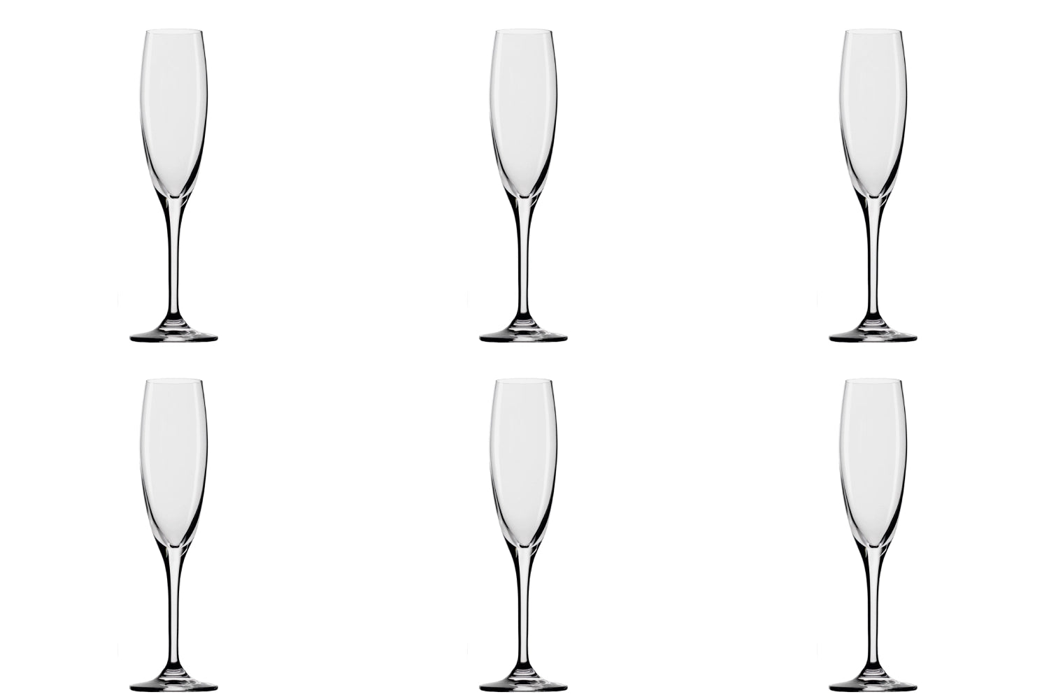 Stölzle 6er Set Sektkelche, 170 ml, ideal für prickelnde Getränke, vereint stilvolles Design mit Funktionalität für besondere Momente.