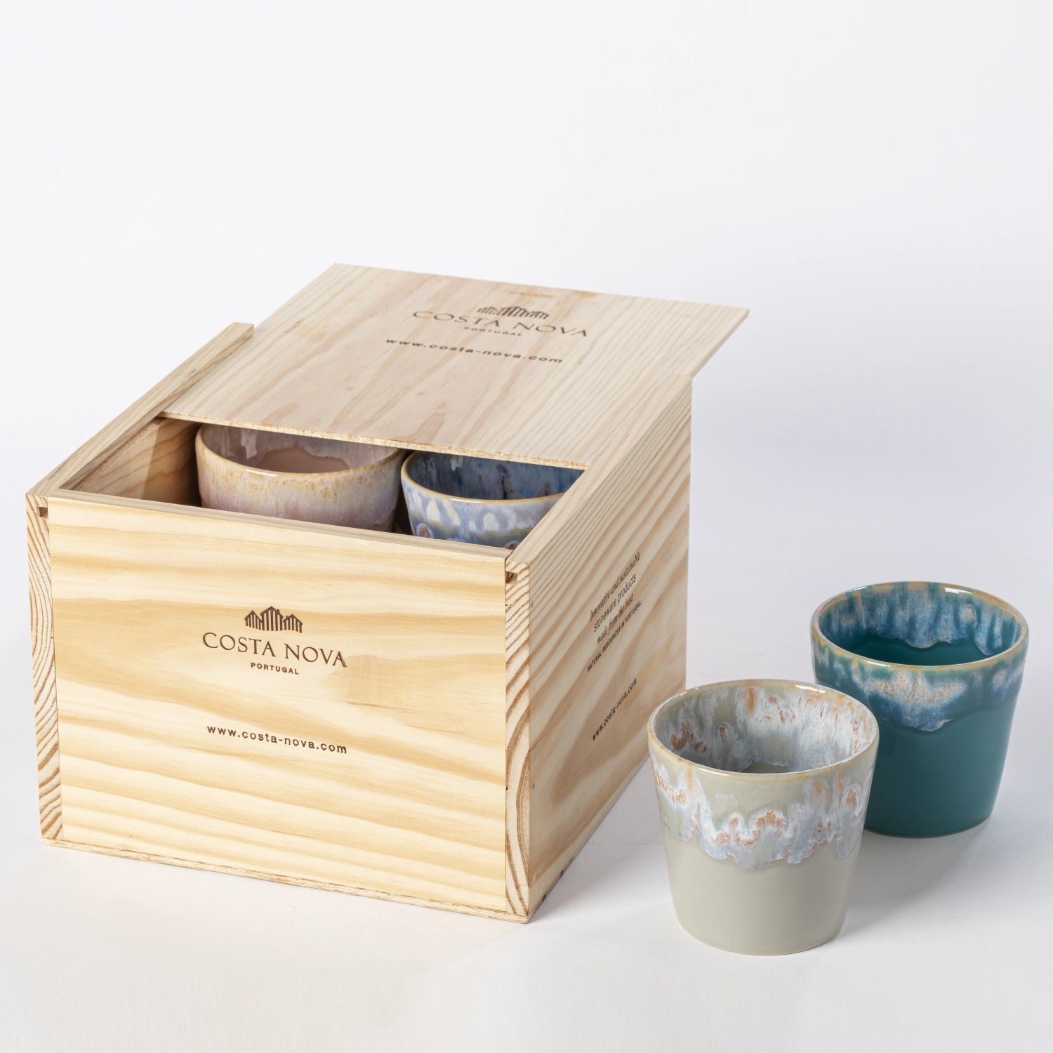8er Set Grespresso Geschenkbox Kaffeetasse 190ml multicolor in Mehrfarbig präsentiert im Onlineshop von KAQTU Design AG. Tasse ist von Costa Nova