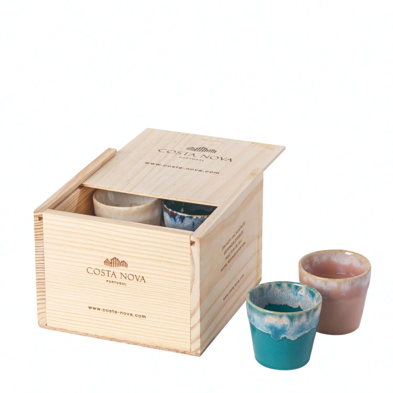 8er Set Grespresso Geschenkbox Espressotasse 70ml multicolor in Mehrfarbig präsentiert im Onlineshop von KAQTU Design AG. Tasse ist von Costa Nova
