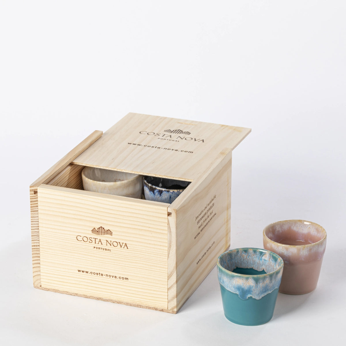 8er Set Grespresso Geschenkbox Espressotasse 70ml multicolor in Mehrfarbig präsentiert im Onlineshop von KAQTU Design AG. Tasse ist von Costa Nova