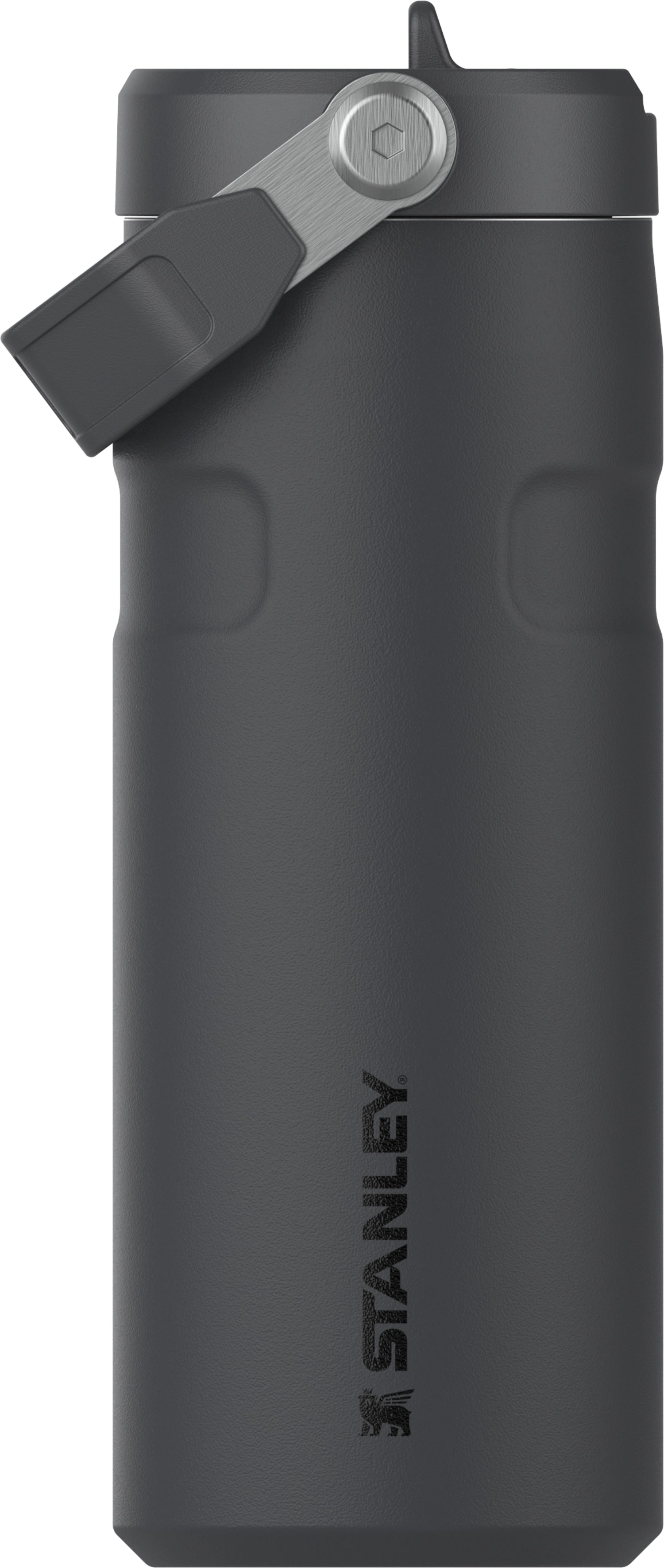 IceFlow Flip Straw Flasche 0.47l black 2.0 in Schwarz präsentiert im Onlineshop von KAQTU Design AG. Trinkflaschen ist von Stanley