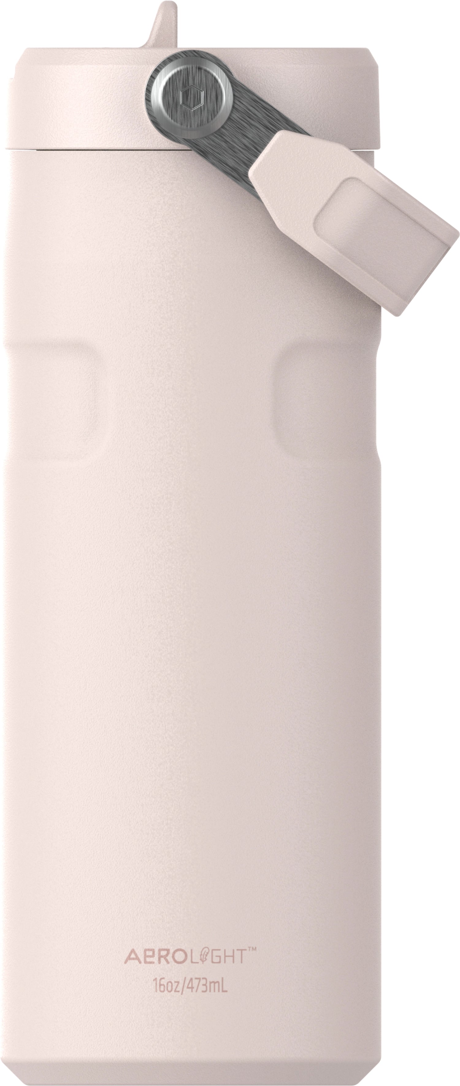 Stylische Stanley Trinkflasche IceFlow Flip Straw in zartem Rose Quartz, ideal für unterwegs und perfekt für kalte Getränke.