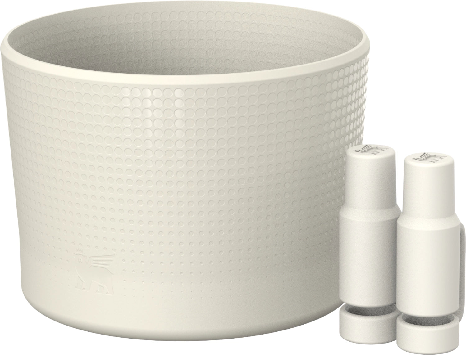 Beige Quencher Antirutsch- und Strohhalmabdeckung von Stanley für 0.6-0.89l Flaschen, ideal für sicheren Halt und stilvolles Trinken.