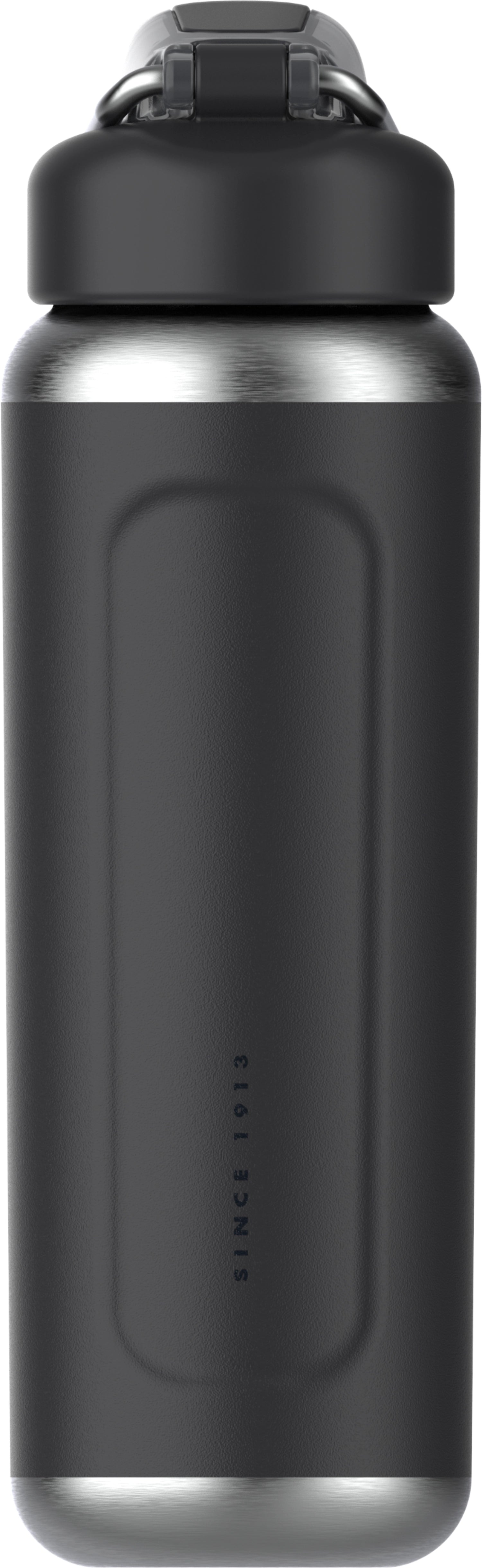 Elegante Stanley Wellspring Flasche 0.7l in Schwarz, ideal für unterwegs. Perfekt für kalte und heiße Getränke, stilvolles Design.