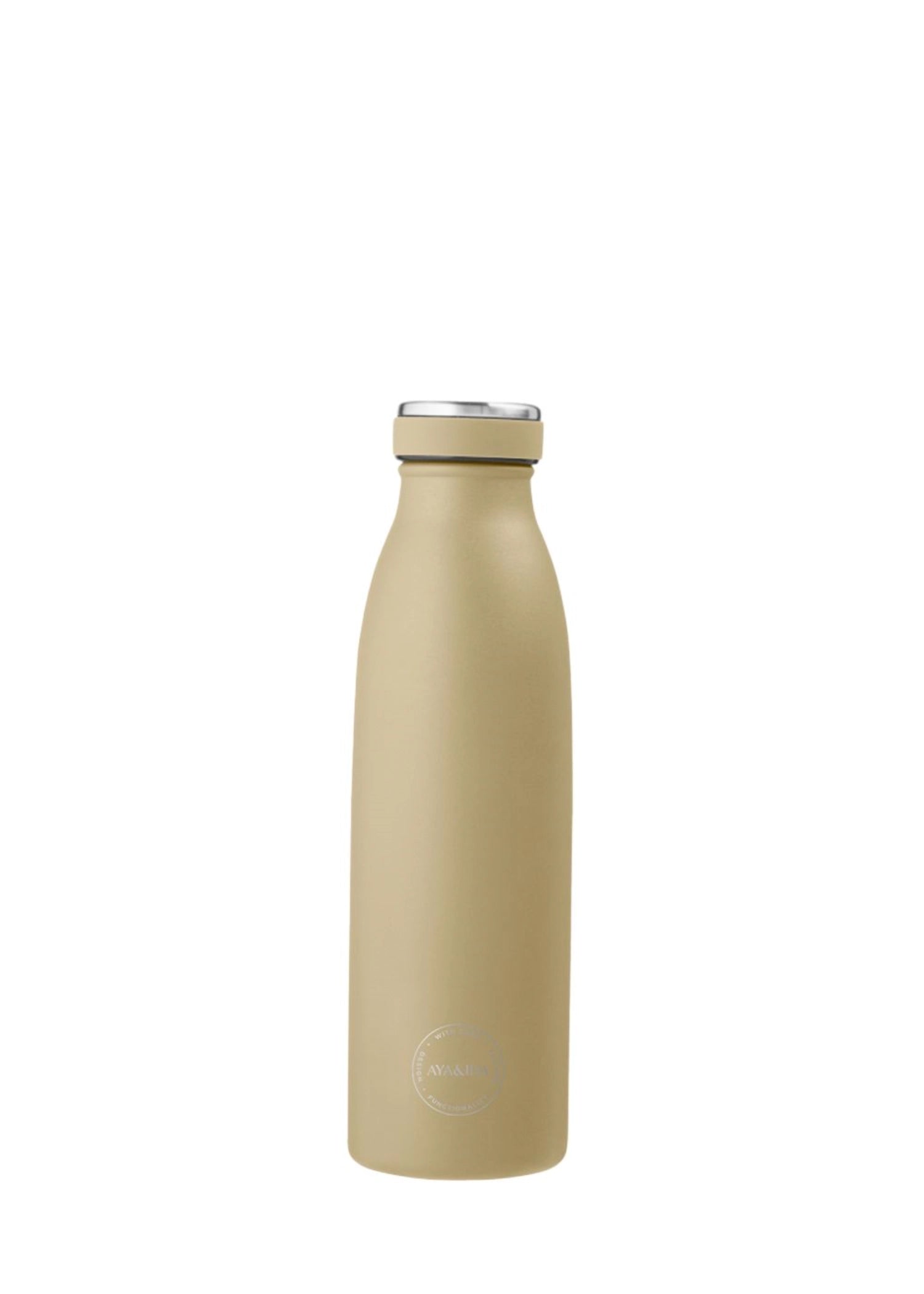Trinkflasche 500ml Dusty Yellow in Gelb präsentiert im Onlineshop von KAQTU Design AG. Trinkflaschen ist von AYA&IDA