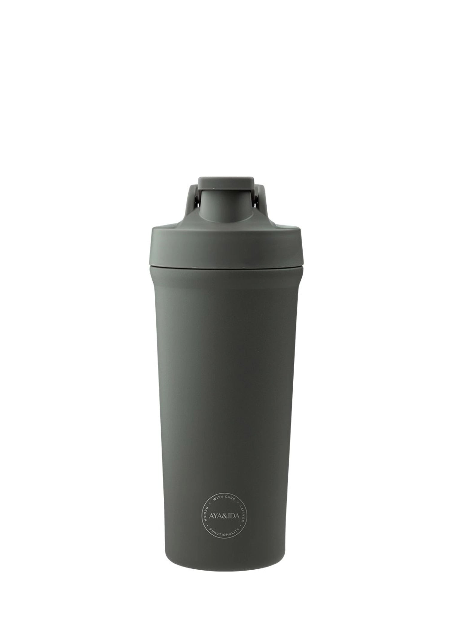 Stylische Shaker Bottle in Tropical Green (750ml) von AYA&IDA, ideal für Fitness und unterwegs, präsentiert in modernem Design.
