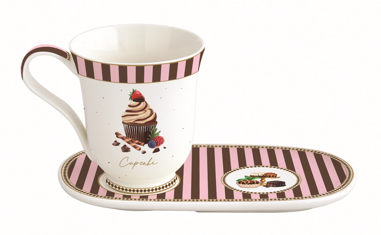 Sweet Moments Kaffeetasse 350ml Porzellan in Mehrfarbig präsentiert im Onlineshop von KAQTU Design AG. Tasse ist von Easy Life