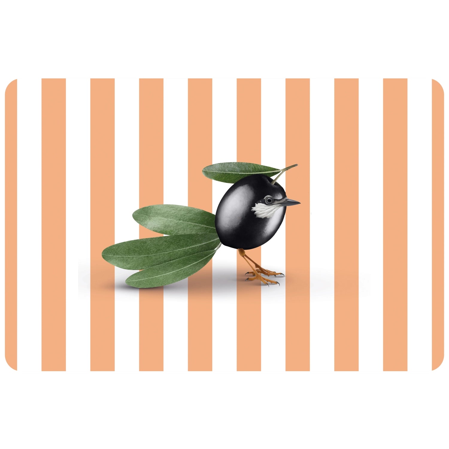 Tischset beidseitig Olive PVC in Mehrfarbig präsentiert im Onlineshop von KAQTU Design AG. Tischset ist von Easy Life