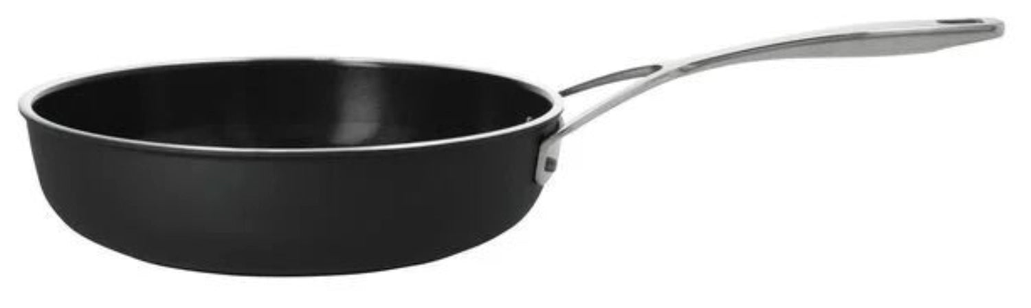 Hochwertige Alu Pro 5 Bratpfanne mit Ceraforce-Beschichtung, 24 cm, ideal für gesundes Braten und Kochen, elegant in Schwarz.