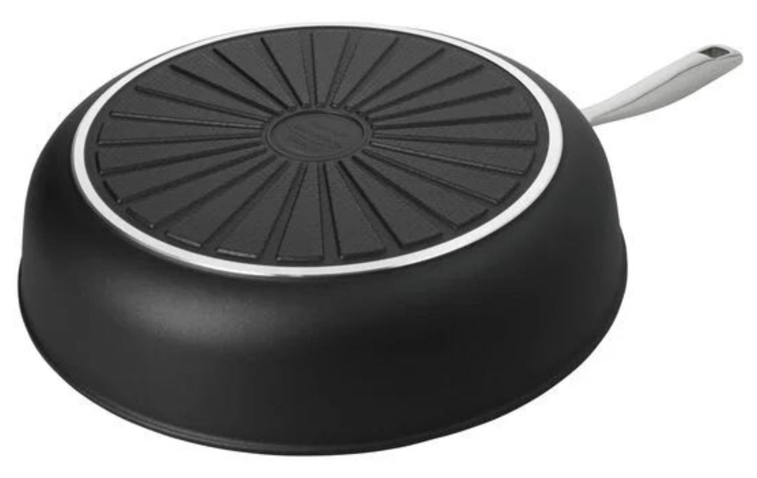 Hochwertige 24 cm Alu Pro 5 Bratpfanne von Demeyere mit innovativer Ceraforce-Oberfläche für gesundes und müheloses Braten.