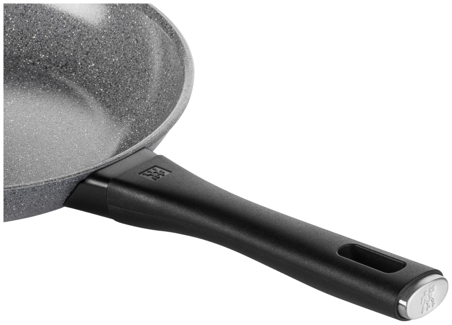 Hochwertige 20 cm Bratpfanne Terreno Plus von Zwilling in modernem Grau, perfekt für präzises Braten und Anbraten.