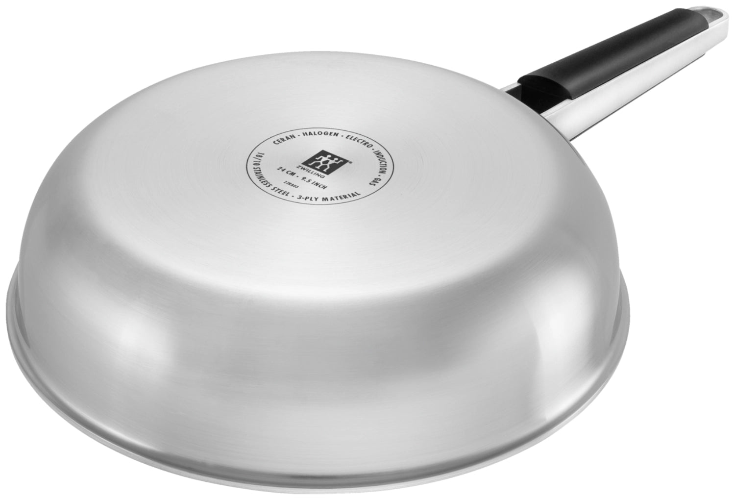 Pure Bratpfanne unbeschichtet 24cm Edelstahl in Silber präsentiert im Onlineshop von KAQTU Design AG. Bratpfanne ist von Zwilling