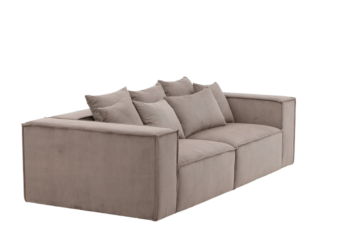 Gillholmen Sofa in Braun präsentiert im Onlineshop von KAQTU Design AG. 3er Sofa ist von Vind