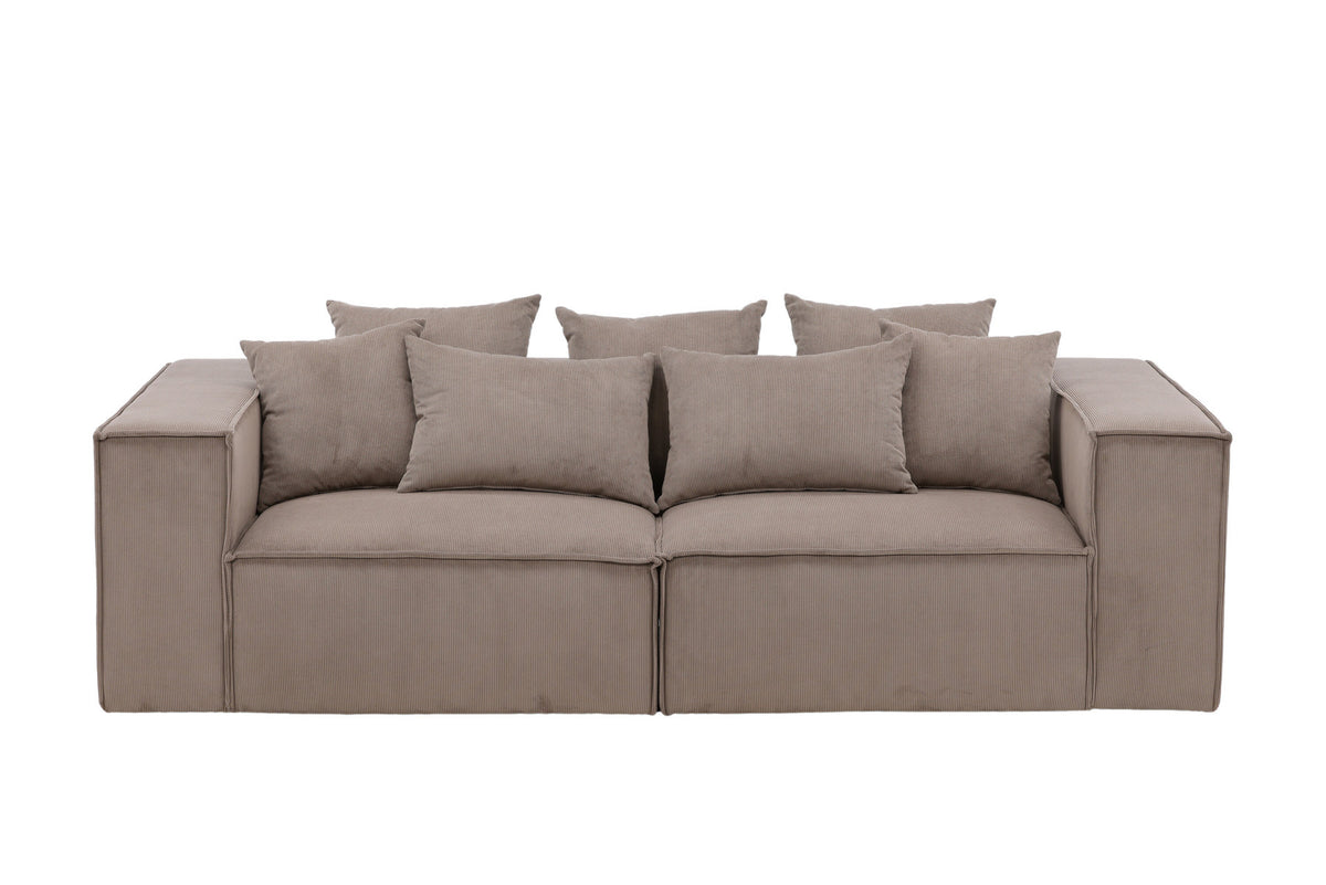 Gillholmen Sofa in Braun präsentiert im Onlineshop von KAQTU Design AG. 3er Sofa ist von Vind