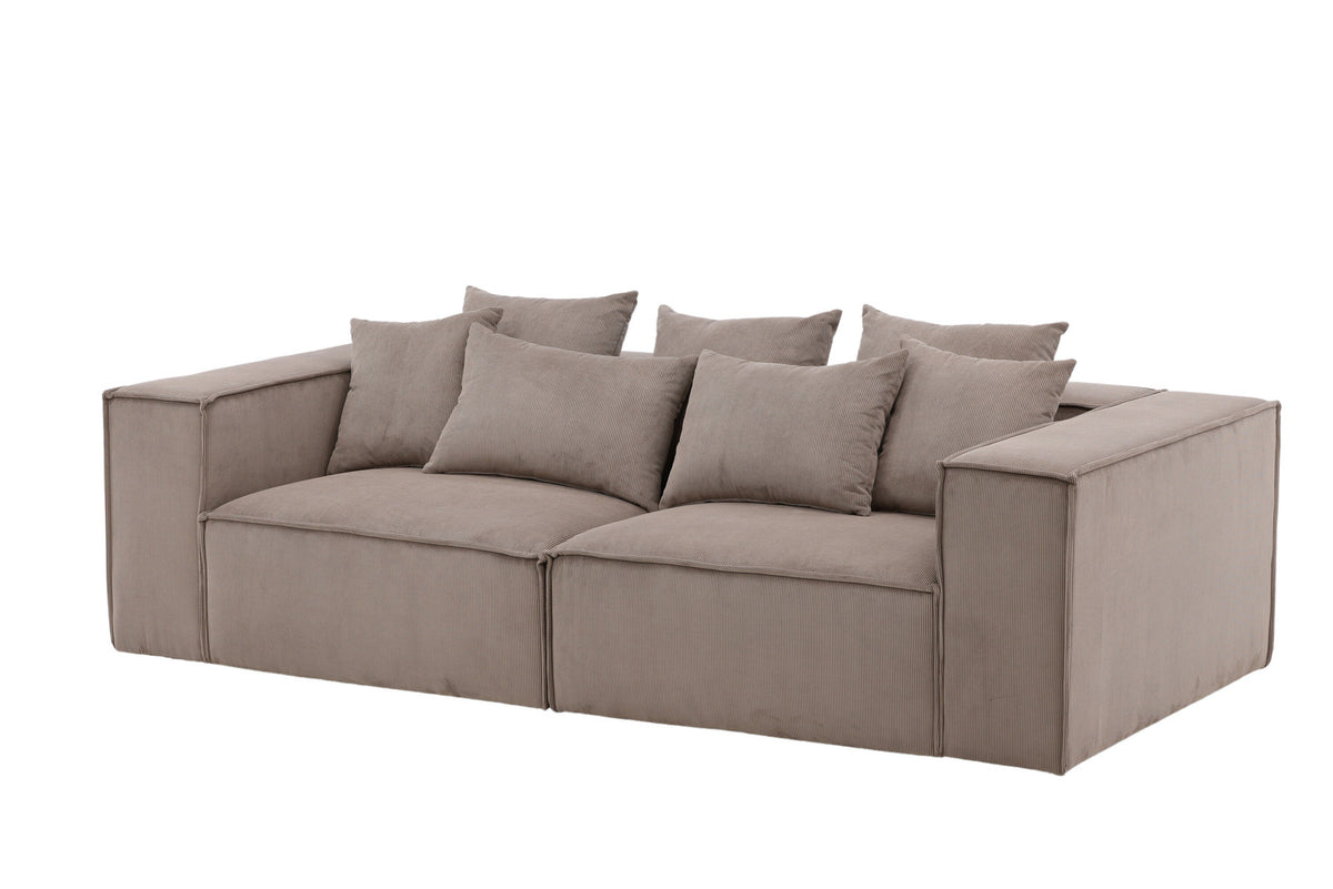 Gillholmen Sofa in Braun präsentiert im Onlineshop von KAQTU Design AG. 3er Sofa ist von Vind