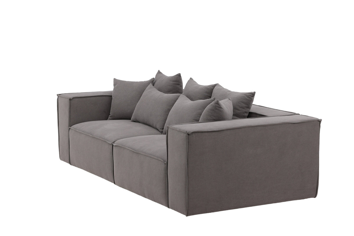 Gillholmen Sofa in Grau präsentiert im Onlineshop von KAQTU Design AG. 3er Sofa ist von Vind