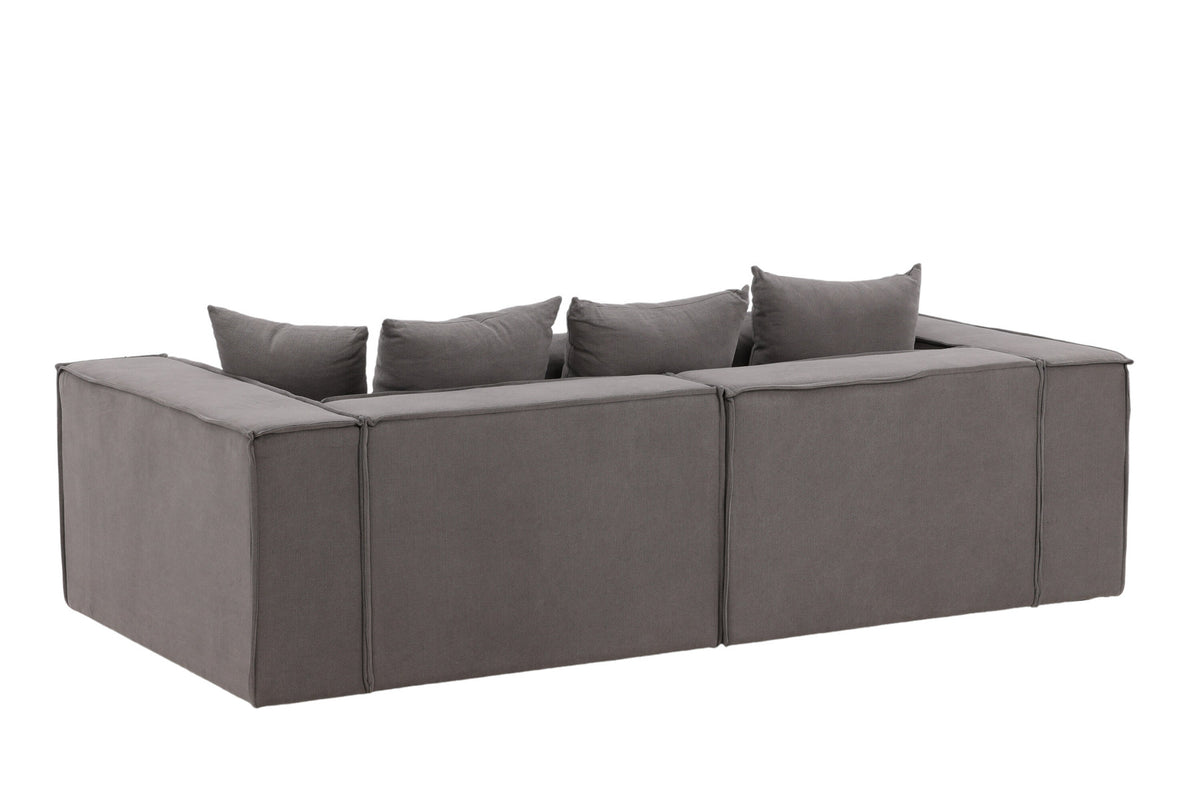 Gillholmen Sofa in Grau präsentiert im Onlineshop von KAQTU Design AG. 3er Sofa ist von Vind
