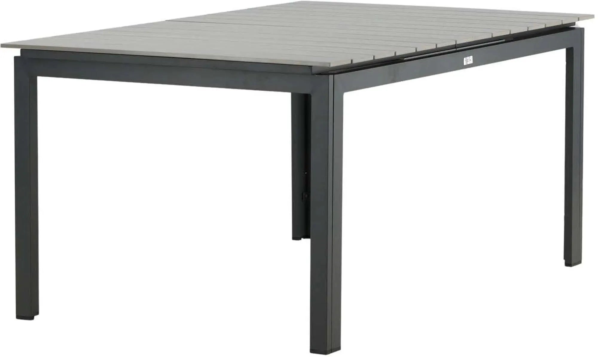 Moderner, ausziehbarer Gartentisch von Venture Home, ideal für stilvolle Außenbereiche, flexibel von 100 bis 150 cm.