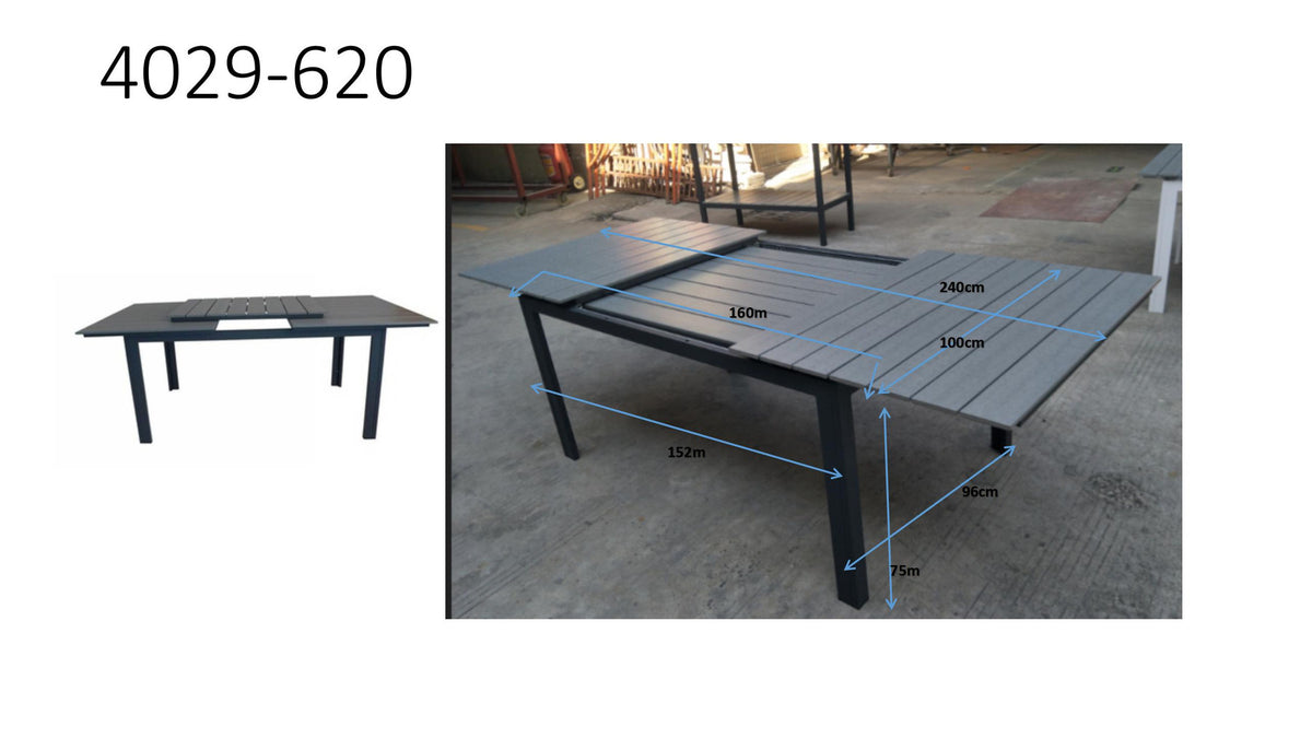 Levels Gartentisch ausziehbar in Schwarz präsentiert im Onlineshop von KAQTU Design AG. Gartentisch ist von Venture Home